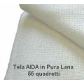 TELA AIDA LANA 100% 55 FORI - HA CM.180